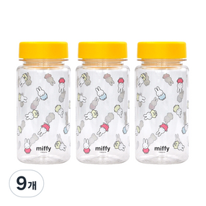 키친유 미피 물병 3P, 투명, 350ml, 9개