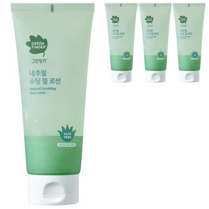 그린핑거 내추럴 수딩 젤 로션, 150ml, 4개