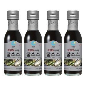청정원 직화맛 파기름 굴소스, 240g, 4개