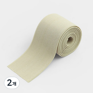 해피베어스 베이직 울 고무줄 38mm, 베이지, 2개
