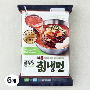 풀무원 매콤 칡냉면 2인분, 905g, 6개