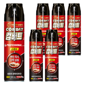 컴배트 스피드 에어졸 바퀴용, 500ml, 6개