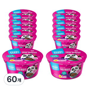 푸디버디 까망짜장면 컵, 91g, 60개
