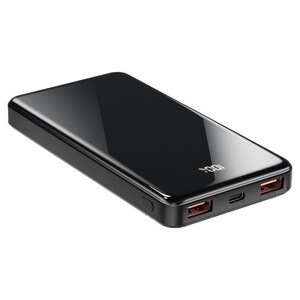 YINTO 고속충전 보조배터리 10000mAh C핀, JM1, 블랙 골드박스 특가