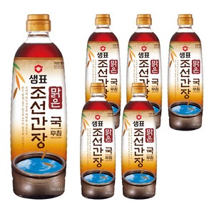 샘표 맑은 조선 간장, 930ml, 6개