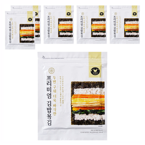 만전김 프리미엄 김밥용김 20매, 56g, 6개