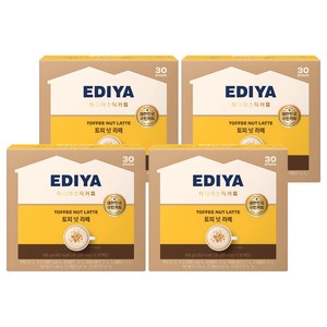 이디야 토피넛라떼, 20g, 30개입, 4개