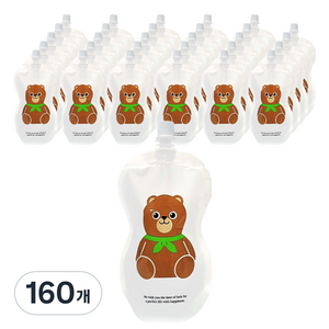 띵파우치 스파우트 파우치 곰돌이 150ml 9파이, 160개