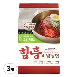 더해담 함흥비빔냉면, 500g, 3개
