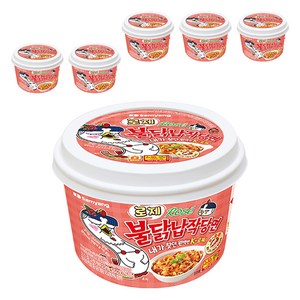 불닭 로제 납작 당면 169.4g, 6개