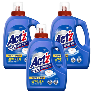 액츠 퍼펙트 베이킹소다 액상세제 본품, 3.5L, 3개