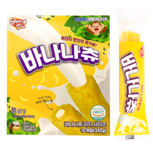 슈퍼보우 강아지 바나나츄 라지 덴탈껌, 바나나, 340g, 1개
