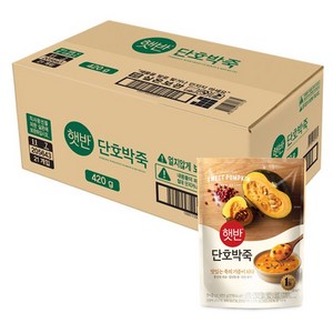 비비고 단호박죽, 420g, 21개