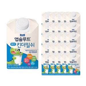 앱솔루트 킨더밀쉬 유아우유, 200ml, 48개