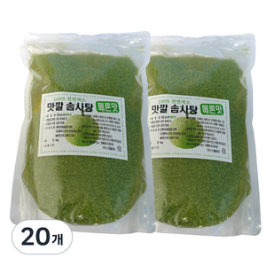 맛깔 설탕 솜사탕 전용 설탕 메론맛, 500g, 20개