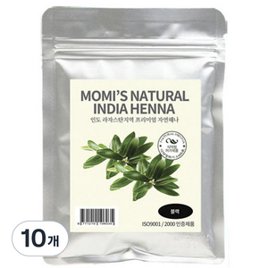 모미스 네츄럴 인디아 헤나 100g, 케미컬블랙, 10개