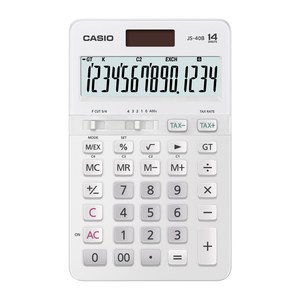 카시오 일반 계산기 JS-40B, 화이트, 1개