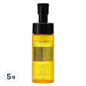 이로하 인티메이트 워시 폼 타입 여성청결제 스위트 시트러스향, 5개, 150ml