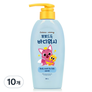 베비언스 핑크퐁 뽀뽀드득 바디워시 스윗피치향, 380ml, 10개
