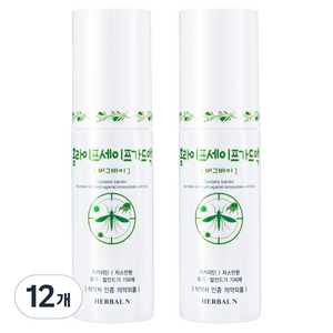 허벌앤 홈라이프 세이프가드액 모기기피제, 12개, 50ml