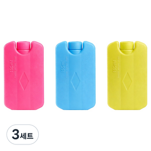 리빙메이커 다회용 휴대용 하드케이스 3종 아이스팩 150ml 12 x 7.6 x 1.5 cm, 3세트