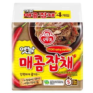 오뚜기 옛날매콤잡채 봉지 77.5g, 4개