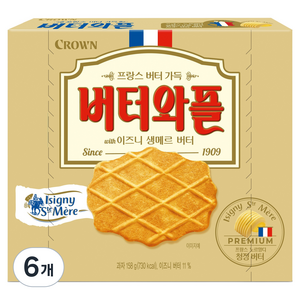 버터와플 이즈니, 6개, 158g
