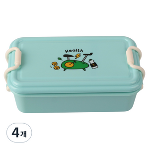 콩콩 간식 도시락통, 민트, 4개