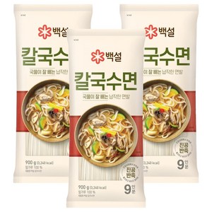 백설 칼국수면, 3개, 900g