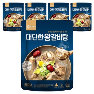 참스토리 대단한 왕갈비탕, 800g, 5개