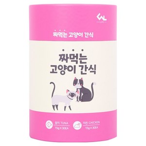 씨엔앨 고양이 짜먹는 간식, 혼합맛(참치/치킨), 900g, 1개