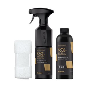 불스원 크리스탈 코트 플러스 500ml + 리필 300ml + 극세사융, 1세트, 800ml
