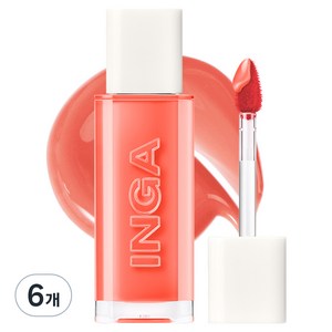 잉가 워터 글로우 립 틴트 4.5g, 플로우, 6개