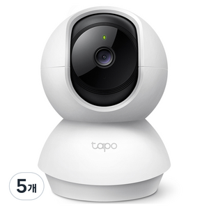 타포 360도 회전형 FHD 화질 스마트 Wi-Fi 홈 CCTV 실내용, Tapo C200C, 5개