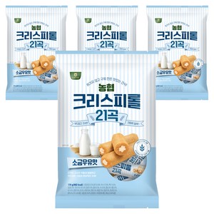 농협식품 크리스피롤 21곡 소금우유맛, 170g, 4개