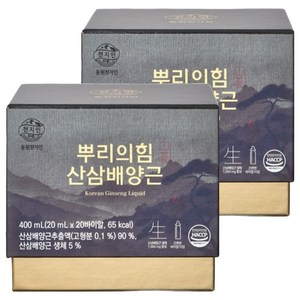 천지인 뿌리의힘 산삼배양근, 40개, 20ml