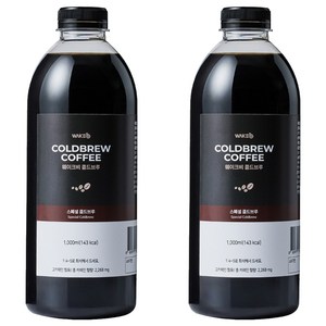 웨이크비 스페셜 콜드브루 원액 액상 더치 커피, 2개, 1개입, 1L