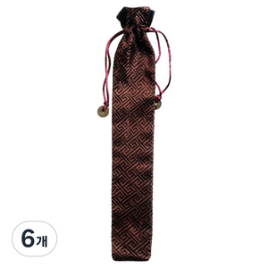 문구담 여름 투명 부채 손잡이 만들기 재료 보관 선물 주머니 23cm, 커피, 6개