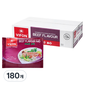 비폰 베트남 쌀국수 포보 소고기향 60g, 180개