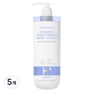 오오티디 더마 인텐시브 모이스처라이징 대용량 콜라겐 바디로션 파우더향, 5개, 750ml