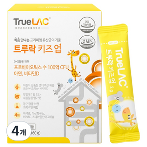 트루락 아동용 키즈업 유산균 30p, 60g, 4개