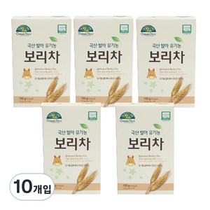 푸름맘 유아용 국산 발아 유기농 유아 보리차, 100g, 10개, 10개입