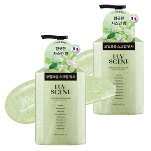 럽센트 나이트 블루밍 스크럽 바디워시 자스민향, 2개, 500ml