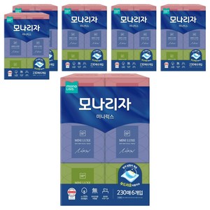 모나리자 미니럭스 천연펄프 미용티슈 2겹, 230매, 36개