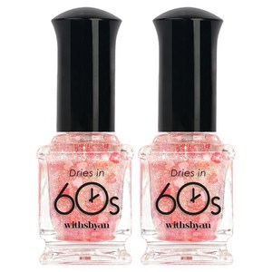 위드샨 60초 매니큐어, M18앨리스하트, 9ml, 2개