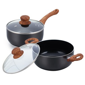 퀸센스 인덕션 벨라 냄비세트 2개, 혼합색상, 편수냄비 18cm + 양수냄비 20cm, 1개