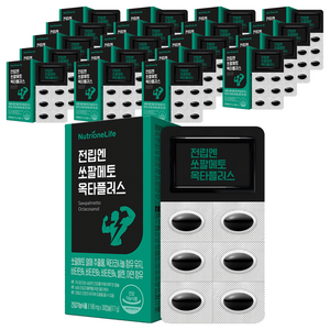 뉴트리원 전립엔 쏘팔메토 옥타플러스 17.7g, 30정, 20개