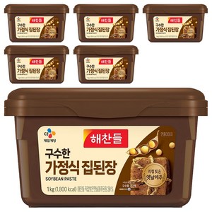 해찬들 구수한 가정식 집된장, 1kg, 6개