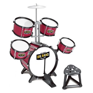 베이비캠프 아동용 재즈 드럼 악기 세트 3.5kg, DRUM-6912RED, 1개, 레드/단일상품