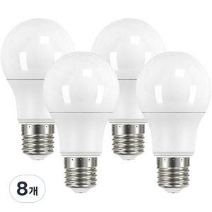 오스람 LED 램프 플리커프리 10.5W, 전구색, 8개